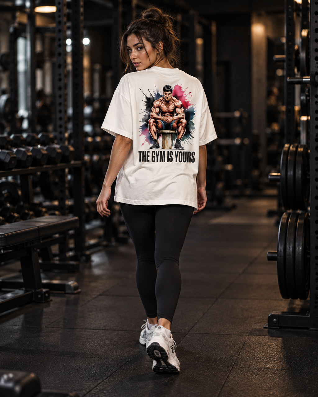 The Gym is Yours Oversized T-Shirt Unisex mit Backprint – Bild 6 | Corpus Maximus
