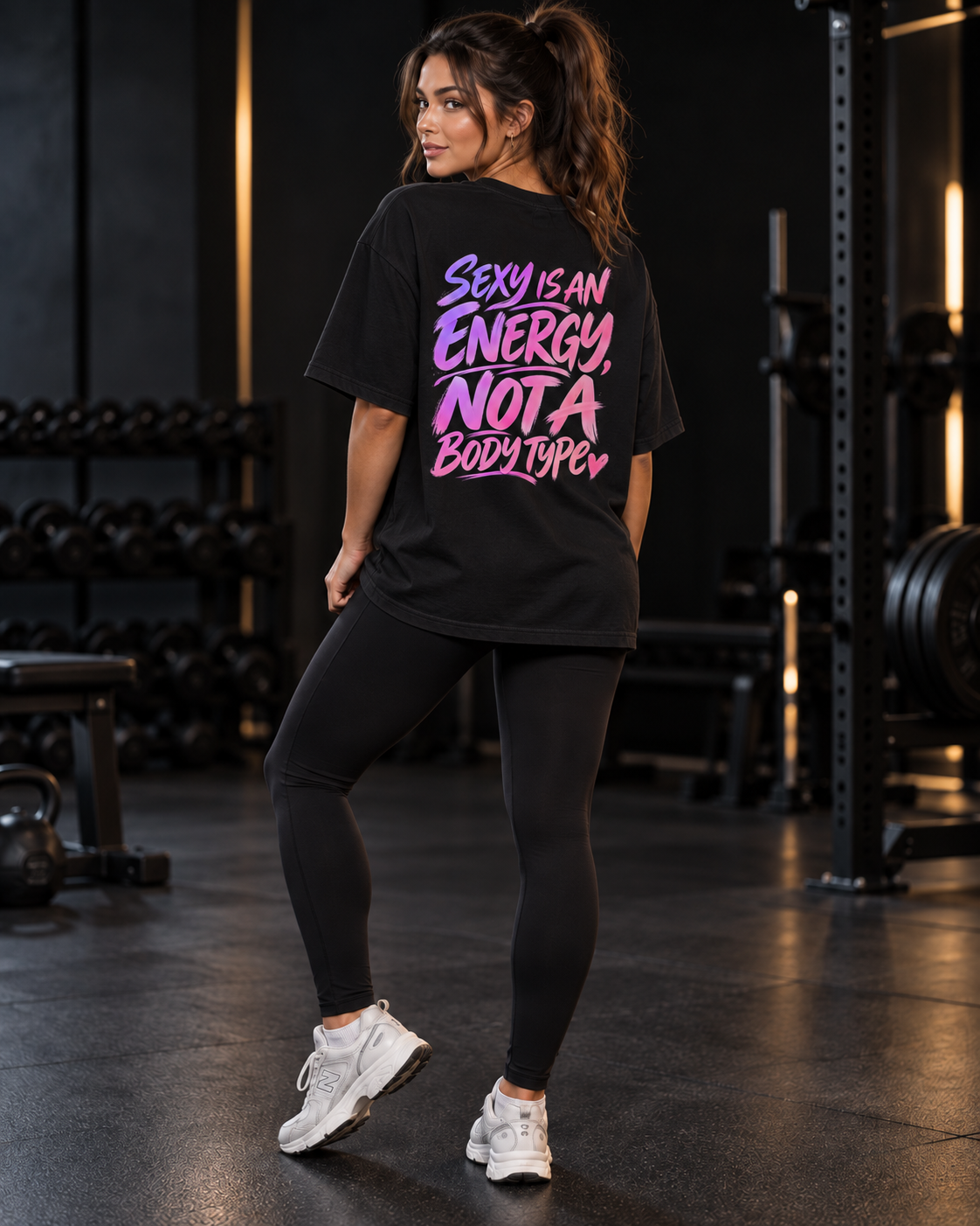 Sexy is an Energy Oversized T-Shirt Unisex mit Backprint – Bild 1 | Corpus Maximus