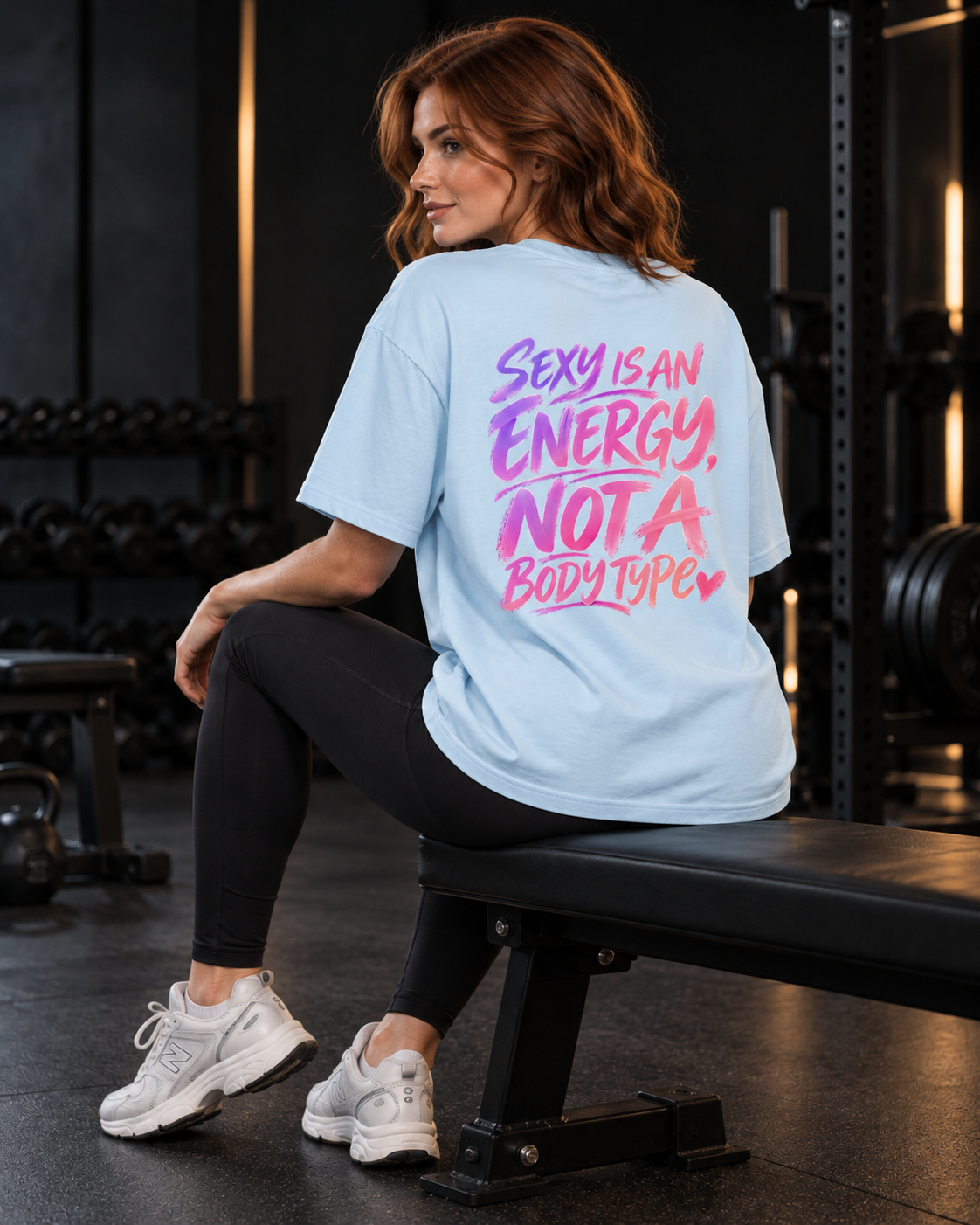 Sexy is an Energy Oversized T-Shirt Unisex mit Backprint – Bild 5 | Corpus Maximus