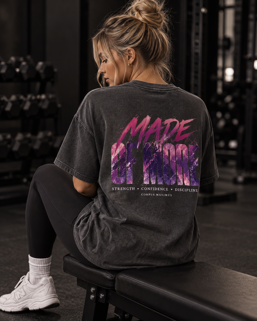 Made of More Oversized T-Shirt Unisex mit Backprint – Bild 2 | Corpus Maximus