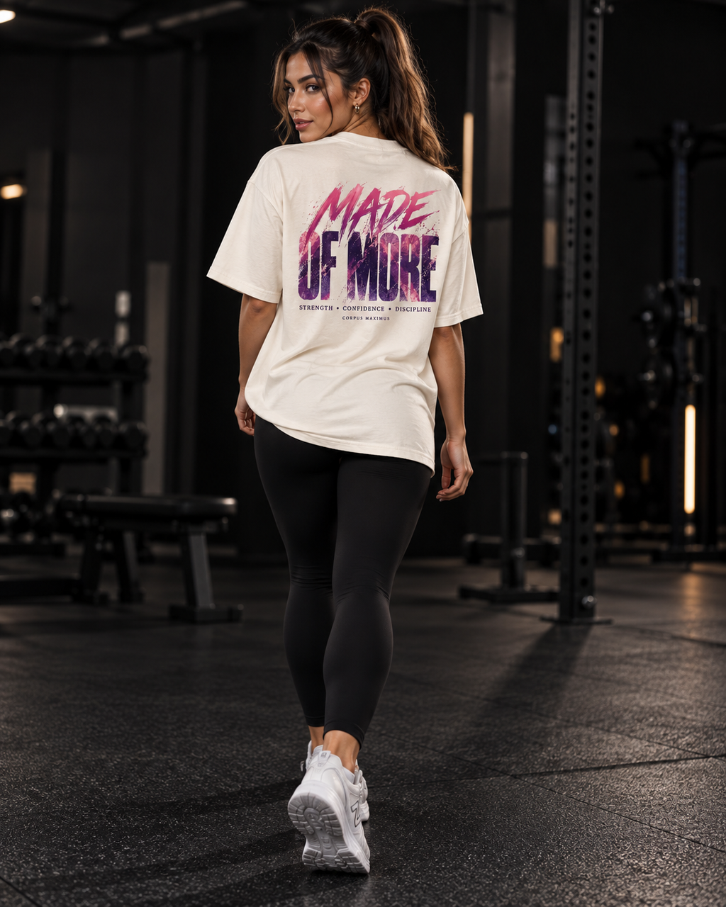 Made of More Oversized T-Shirt Unisex mit Backprint – Bild 3 | Corpus Maximus