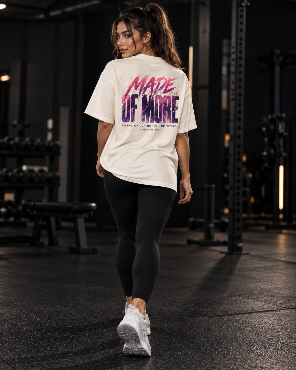 Made of More Oversized T-Shirt Unisex mit Backprint – Bild 3 | Corpus Maximus