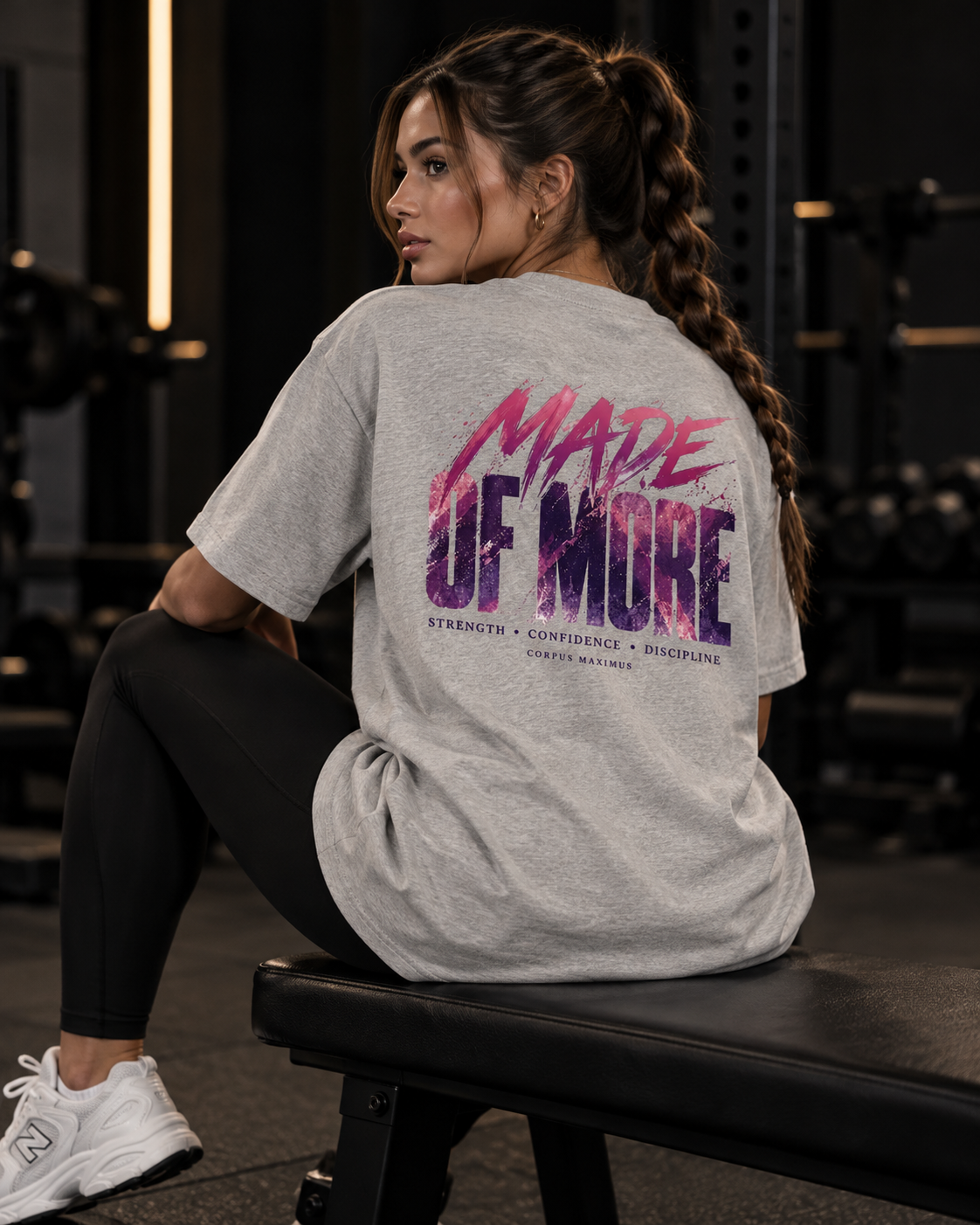 Made of More Oversized T-Shirt Unisex mit Backprint – Bild 4 | Corpus Maximus