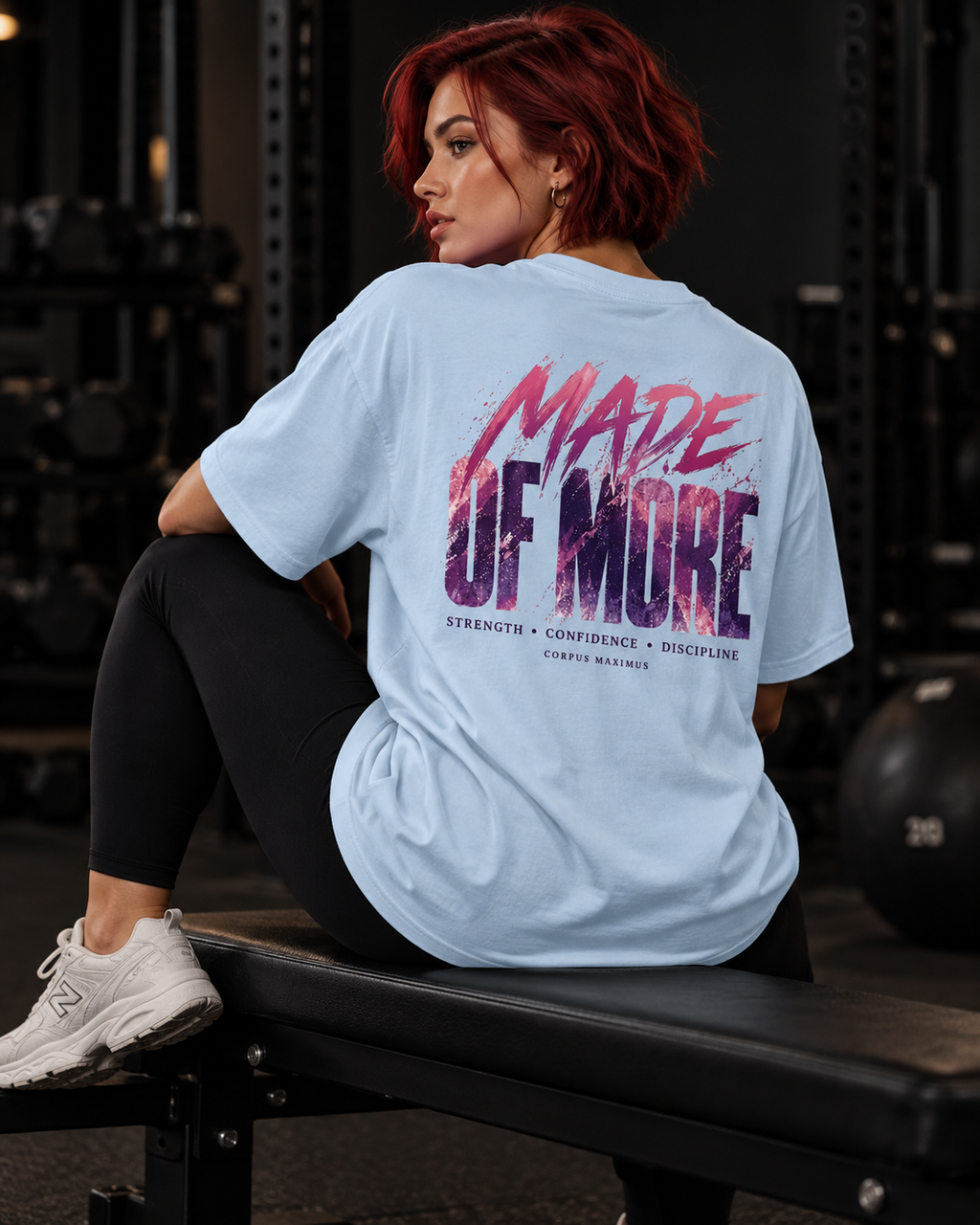 Made of More Oversized T-Shirt Unisex mit Backprint – Bild 5 | Corpus Maximus