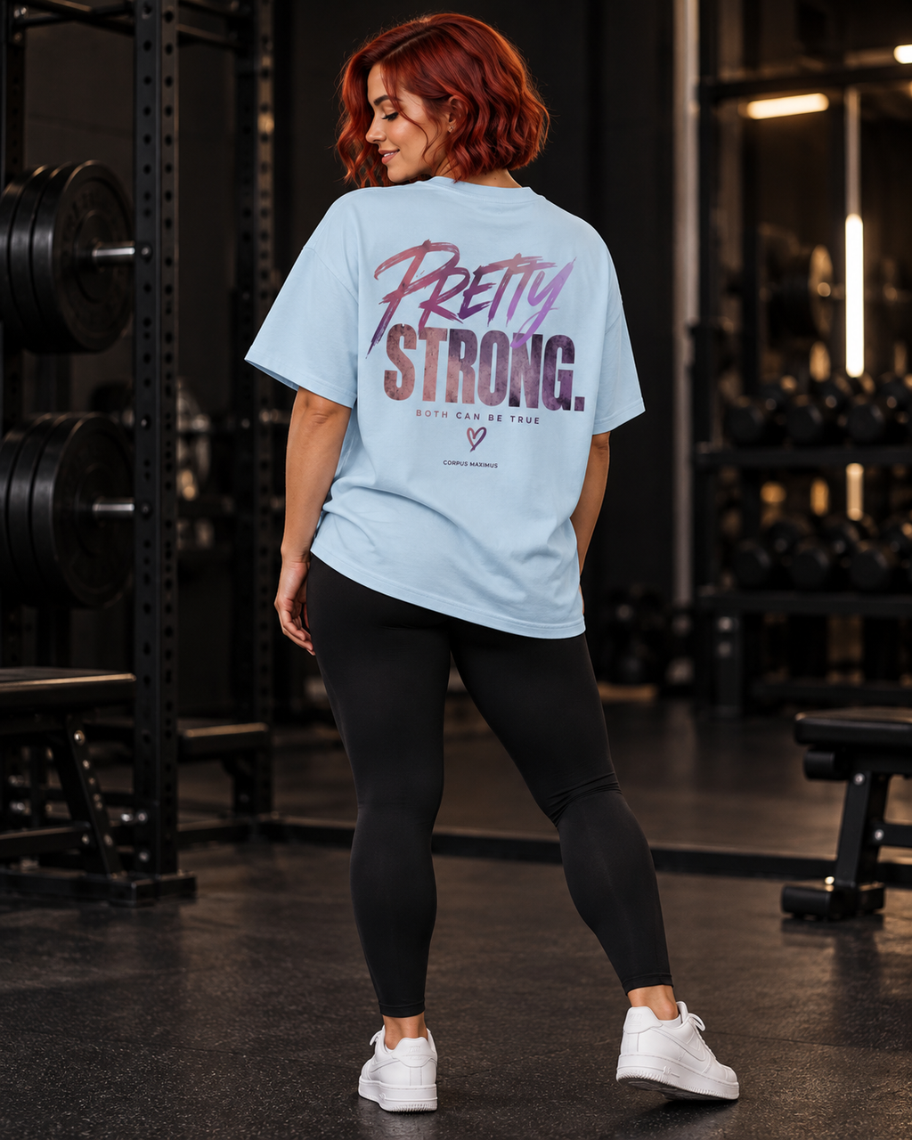 Pretty Strong Oversized T-Shirt Unisex mit Backprint – Bild 4 | Corpus Maximus