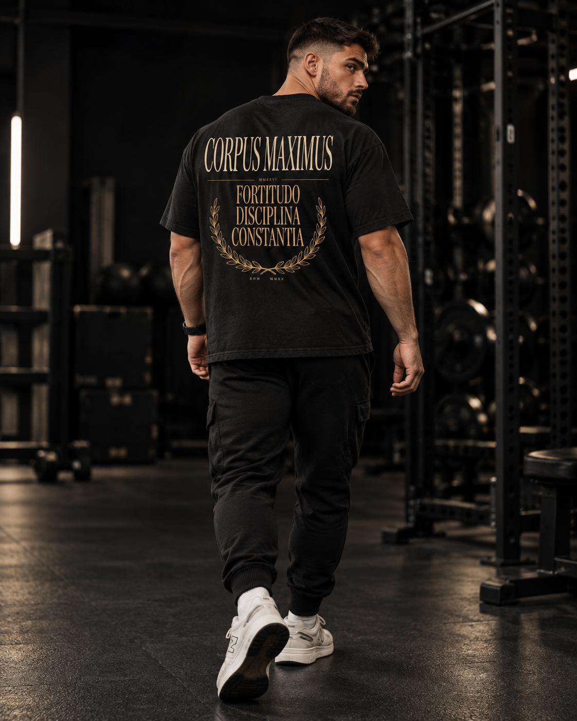 Fortitudo Oversized T-Shirt Unisex mit Backprint – Bild 2 | Corpus Maximus