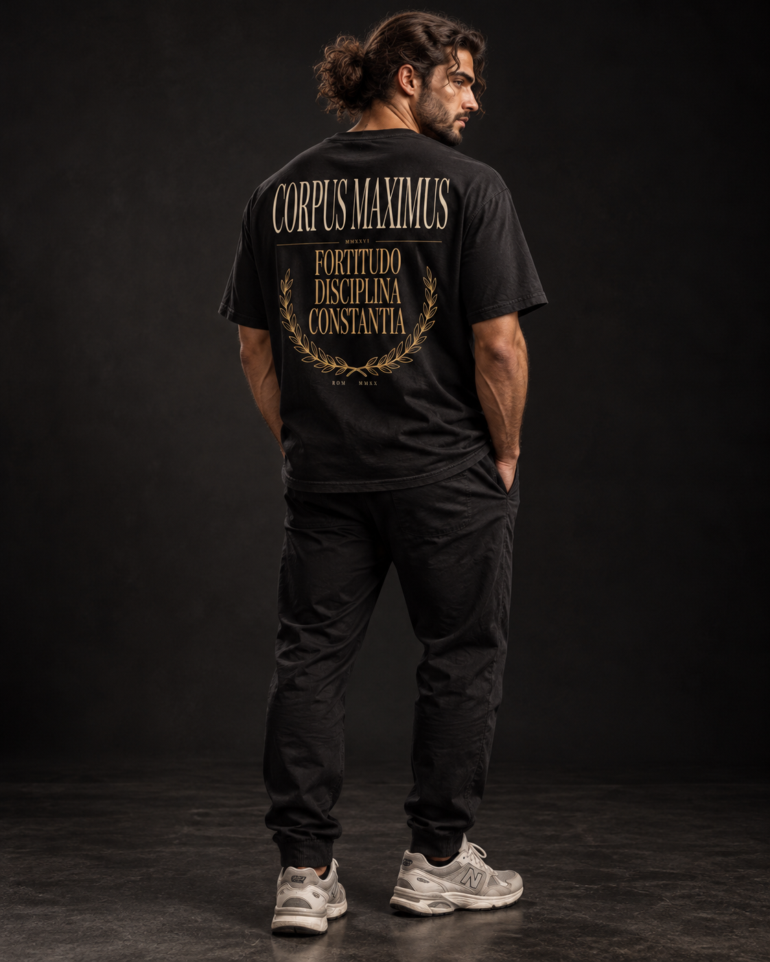 Fortitudo Oversized T-Shirt Unisex mit Backprint – Bild 4 | Corpus Maximus