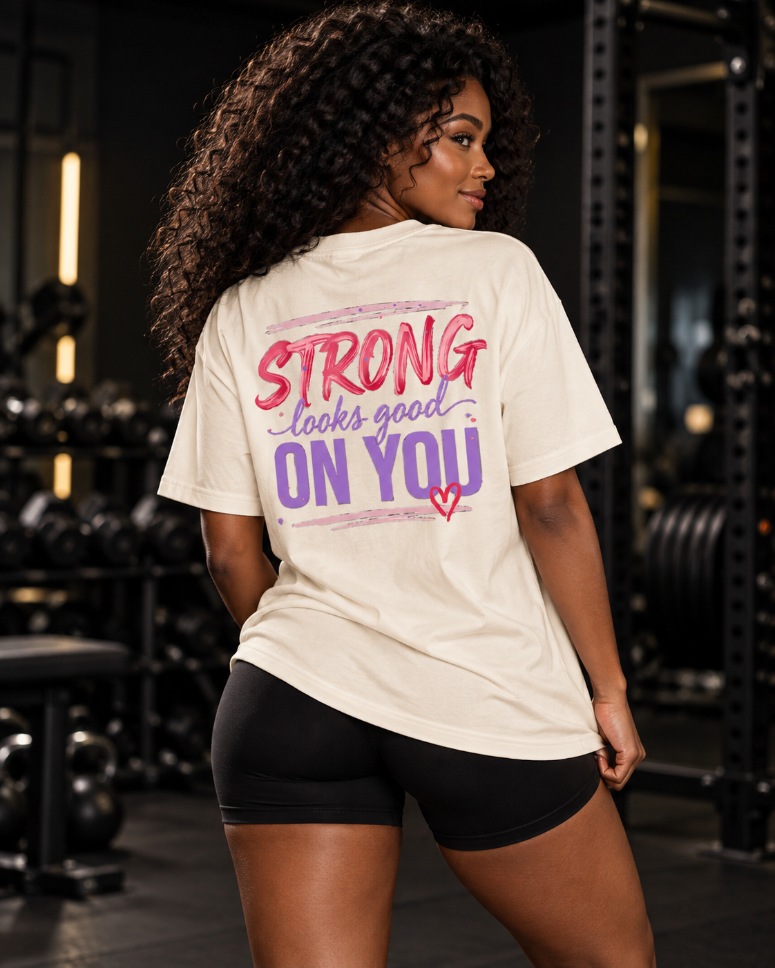 Strong Oversized T-Shirt Unisex mit Backprint – Bild 1 | Corpus Maximus