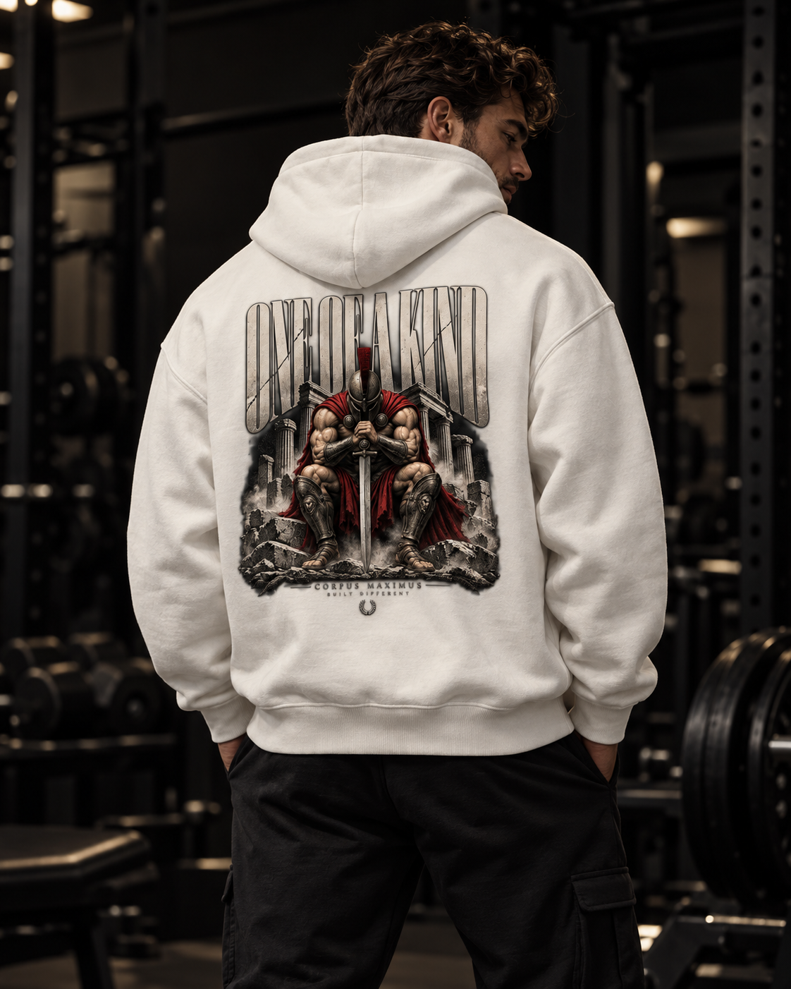 One of a Kind Oversized Hoodie Unisex mit Backprint – Bild 1 | Corpus Maximus