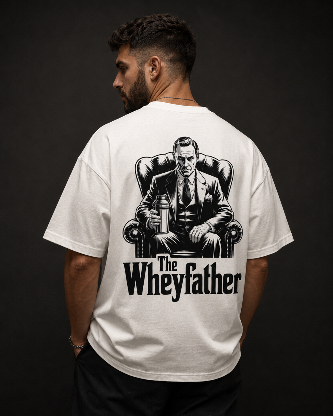 The Wheyfather Backprint – Oversized Tee