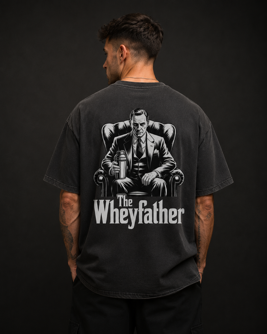 The Wheyfather Backprint – Oversized Tee