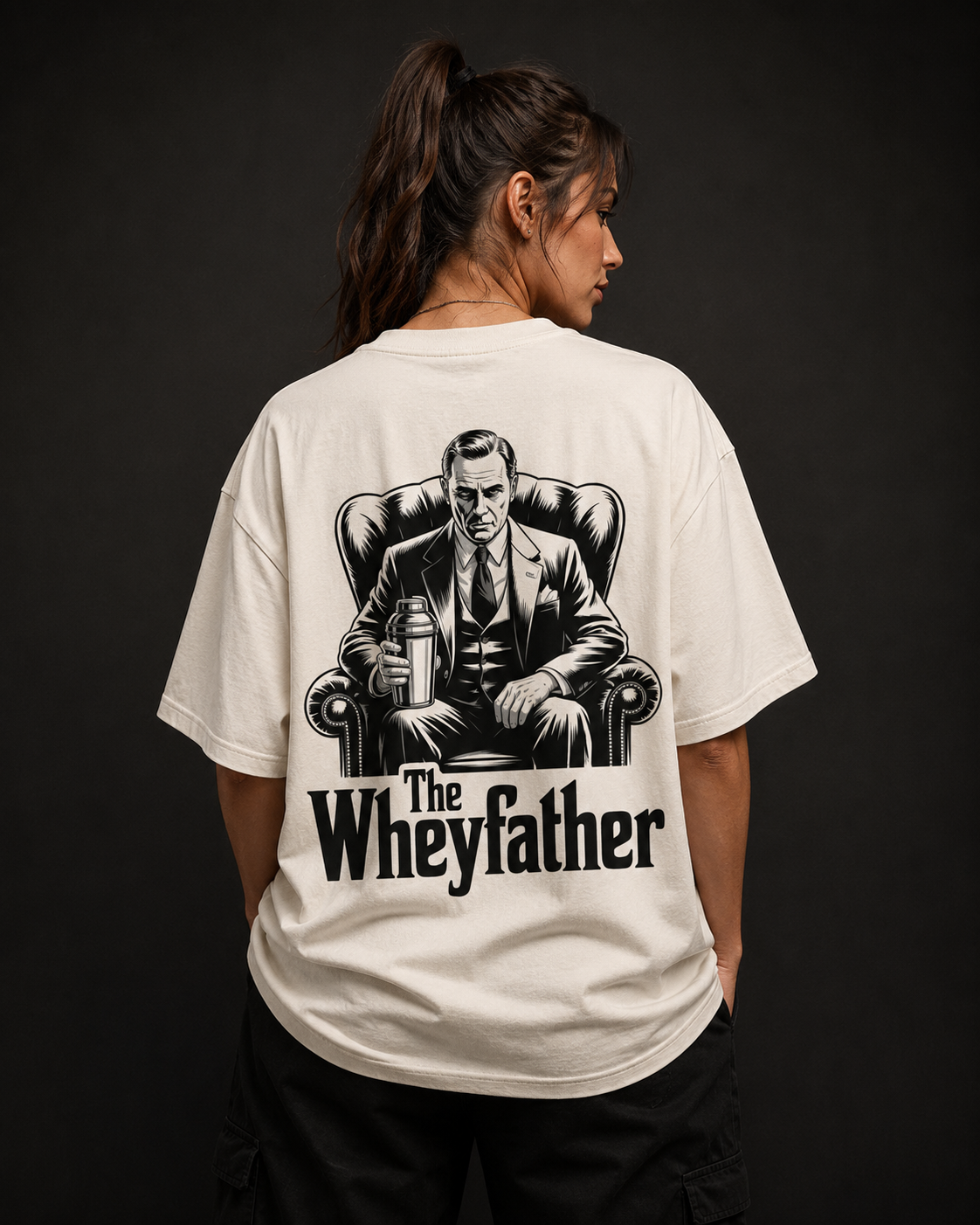 The Wheyfather Backprint – Oversized Tee