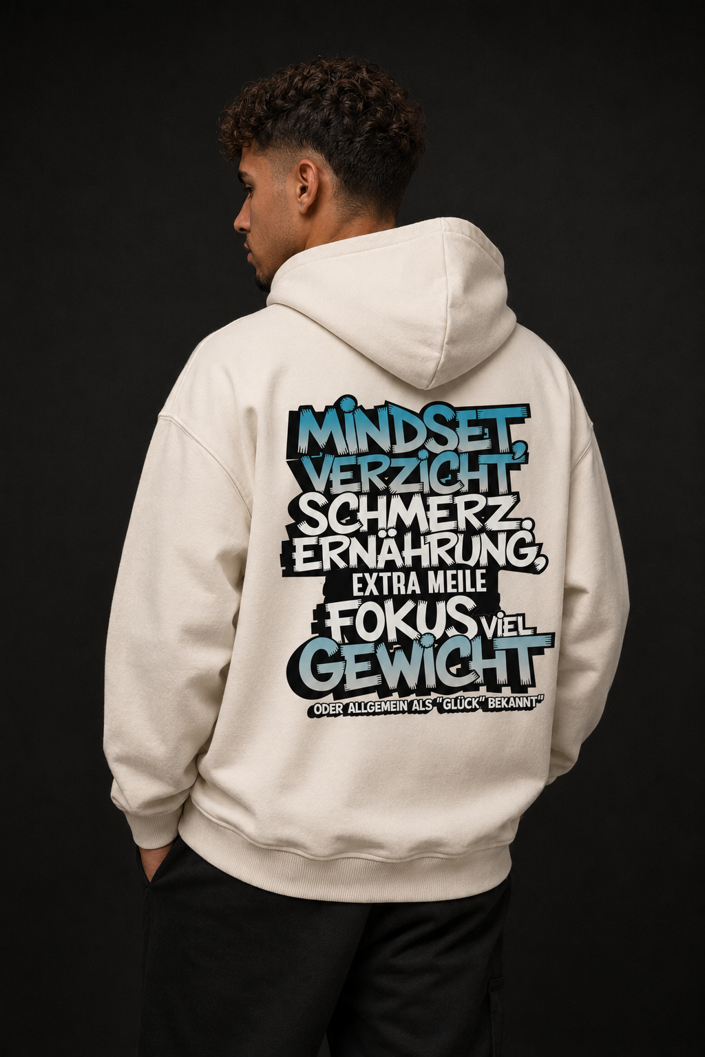 Glück Backprint – Oversized Hoodie