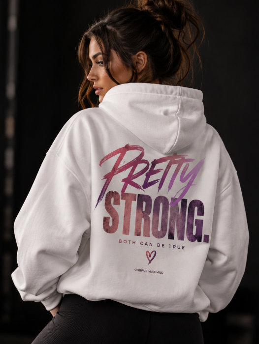 Pretty Strong Oversized Hoodie Unisex mit Backprint – Bild 2 | Corpus Maximus